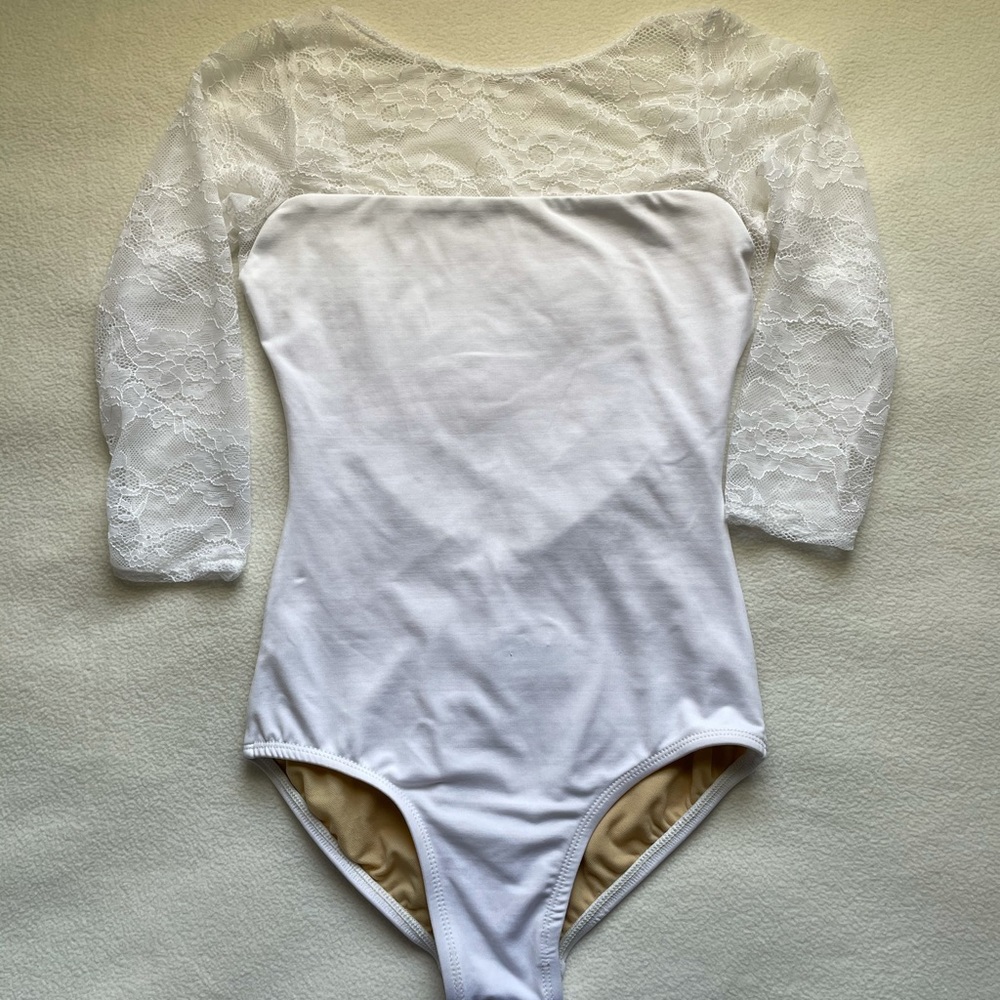 White Suffolk Leotard NWOT